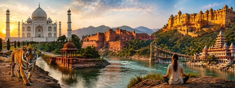  Golden Triangle with Ranthambhore Rishikesh Tour